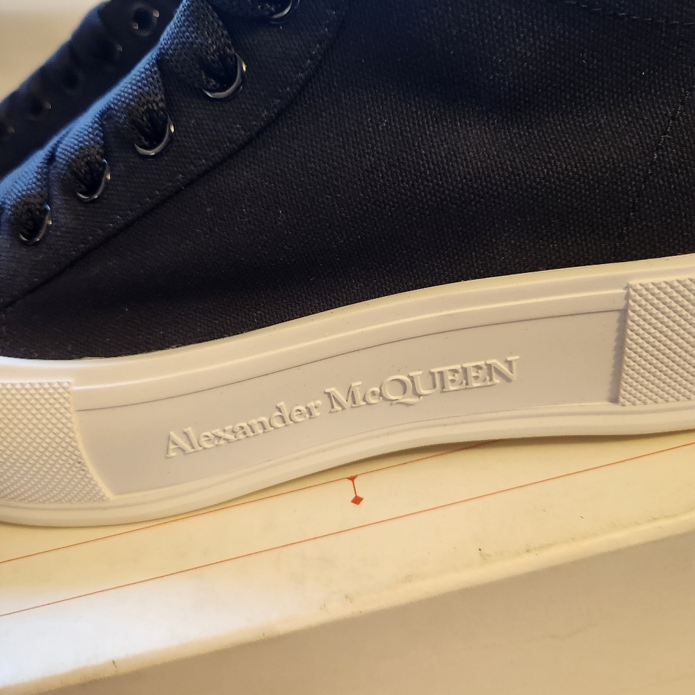 Alexander Mcqueen Plimsoll High-Top Sneakers size 43 BNWB - Picture 7 of 10
